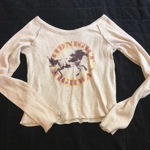 We the free thermal waffle top